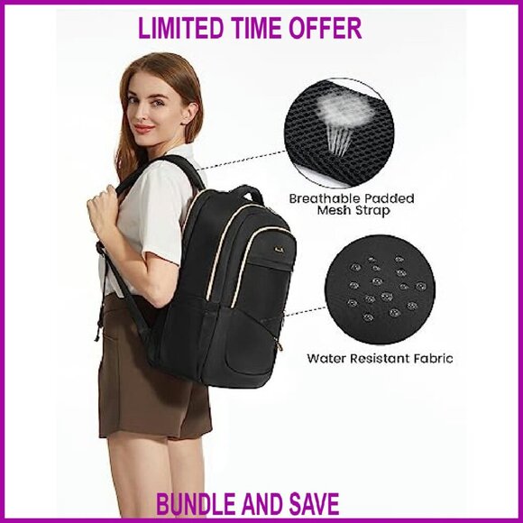 business water resistant laptop backpack Volher Backpack,Business Travel Anti Theft Slim College | Durable Computer Bag Gift for Women & Men Fits 15.6 Inch Laptop and Notebook to travel bag and your everyday work backpack Unique Bargains 28L Laptop Backpack